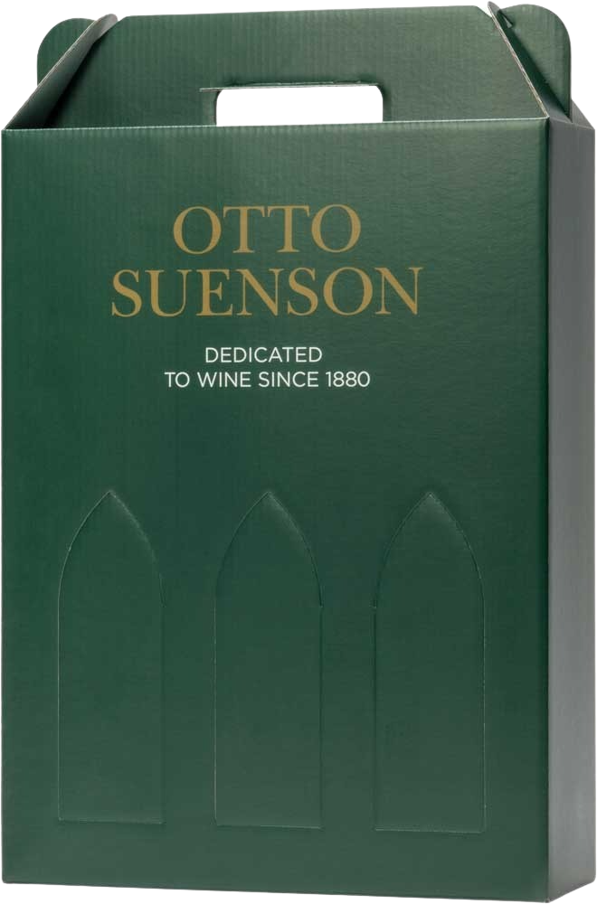 Karton (Geschenkkarton) 3 Fl. grün