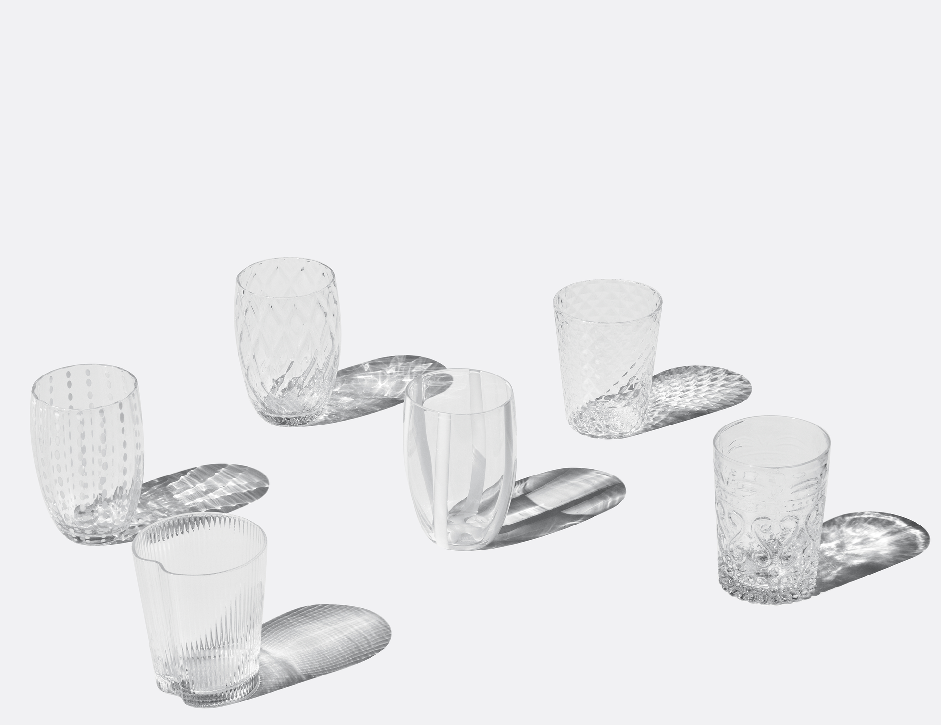 Melting Pot 6er-Set Einfarbig Transparent
