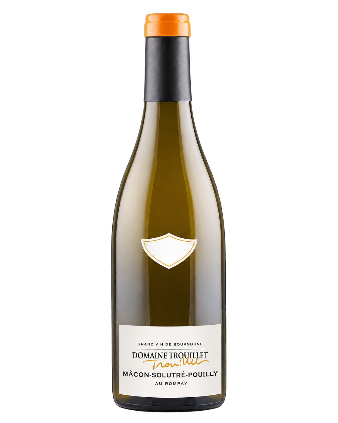 Mâcon-Solutré-Pouilly Au Rompay 2025 – flaskefoto med årstal fjernet