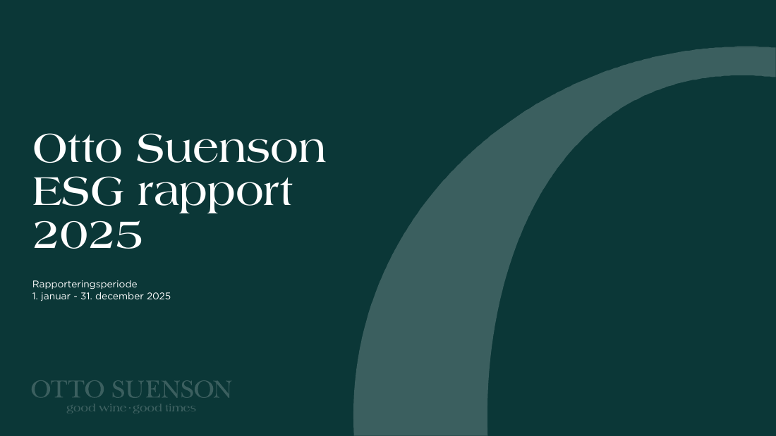 Forsiden af Otto Suensons ESG-rapport 2025